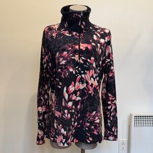 🖤 Columbia Printed Fleece 1/2 Zip Pullover – Size XL